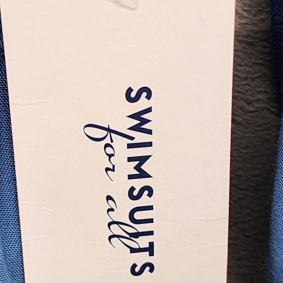 NWT Swimsuits for All Coverup Size 14/16 LARGE Tunic Dress Blue Ombre Beach Pool - Picture 4 of 16